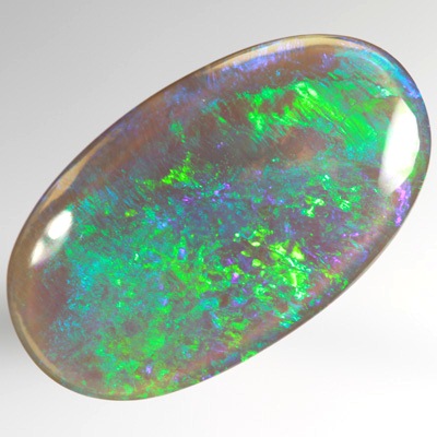 SOLID CRYSTAL OPAL Sparkling brilliant green dances SEE VIDEO